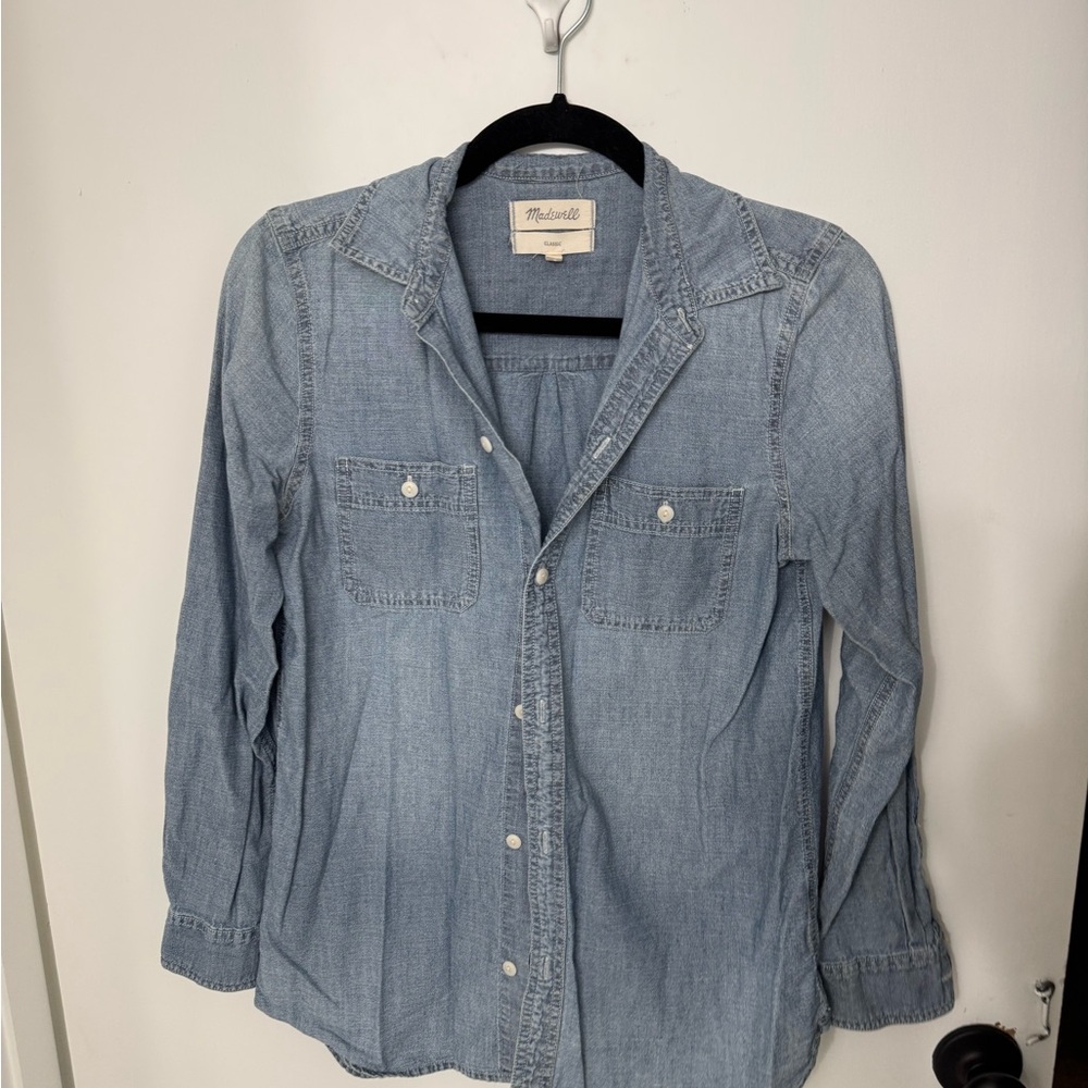 Madewell Classic Light Blue Denim Shirt